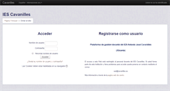 Desktop Screenshot of profes.cavanilles.com